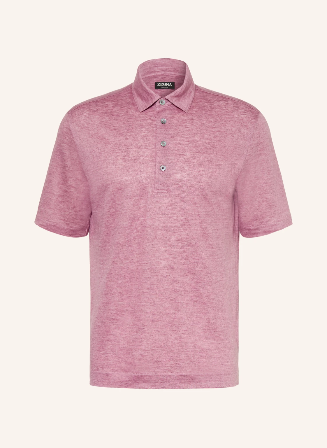 ZEGNA Jersey-Poloshirt aus Leinen