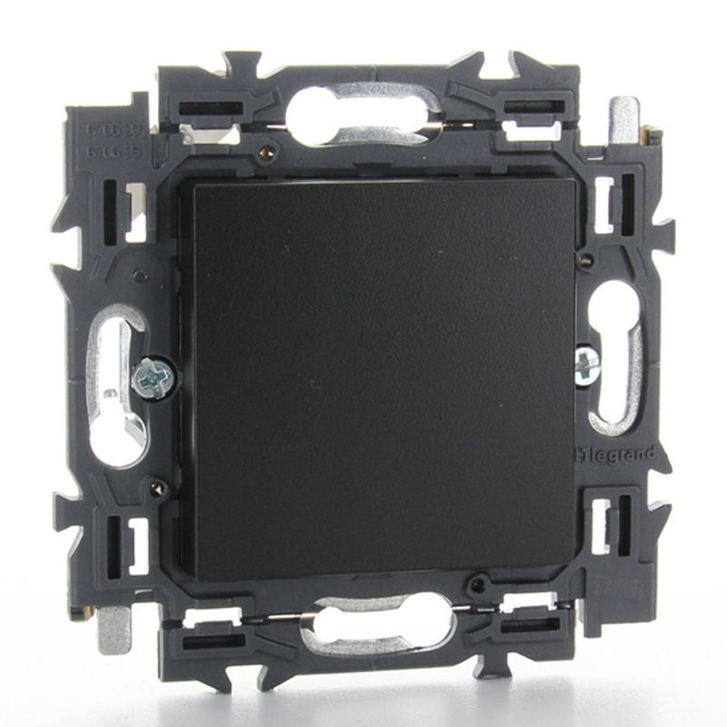 Obturateur encastrable Valena noir LEGRAND