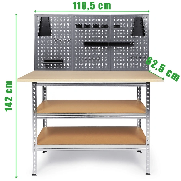Werkstatt-Set »Uwe«, anthrazit, Metall