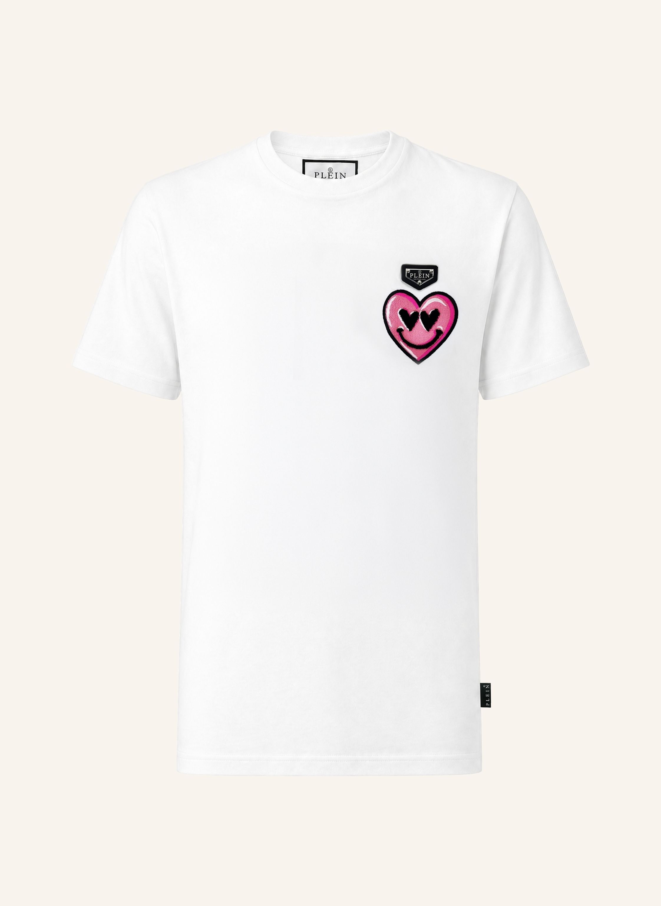 PHILIPP PLEIN Kurzarm-Rundhals-T-Shirt HEART