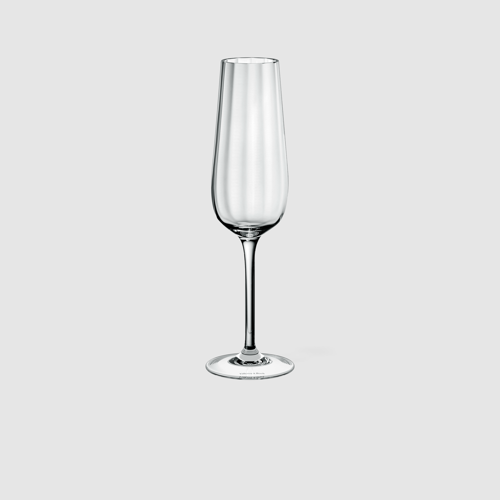 Rose Garden Champagne glass - Clear, 4.1 oz, crystal glass