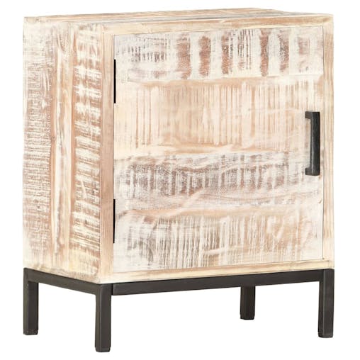 NNEVL Bedside Cabinet 40x30x50 cm Solid Acacia Wood