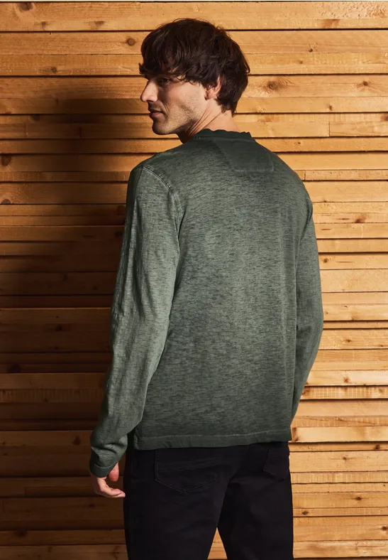 Henley Langarmshirt