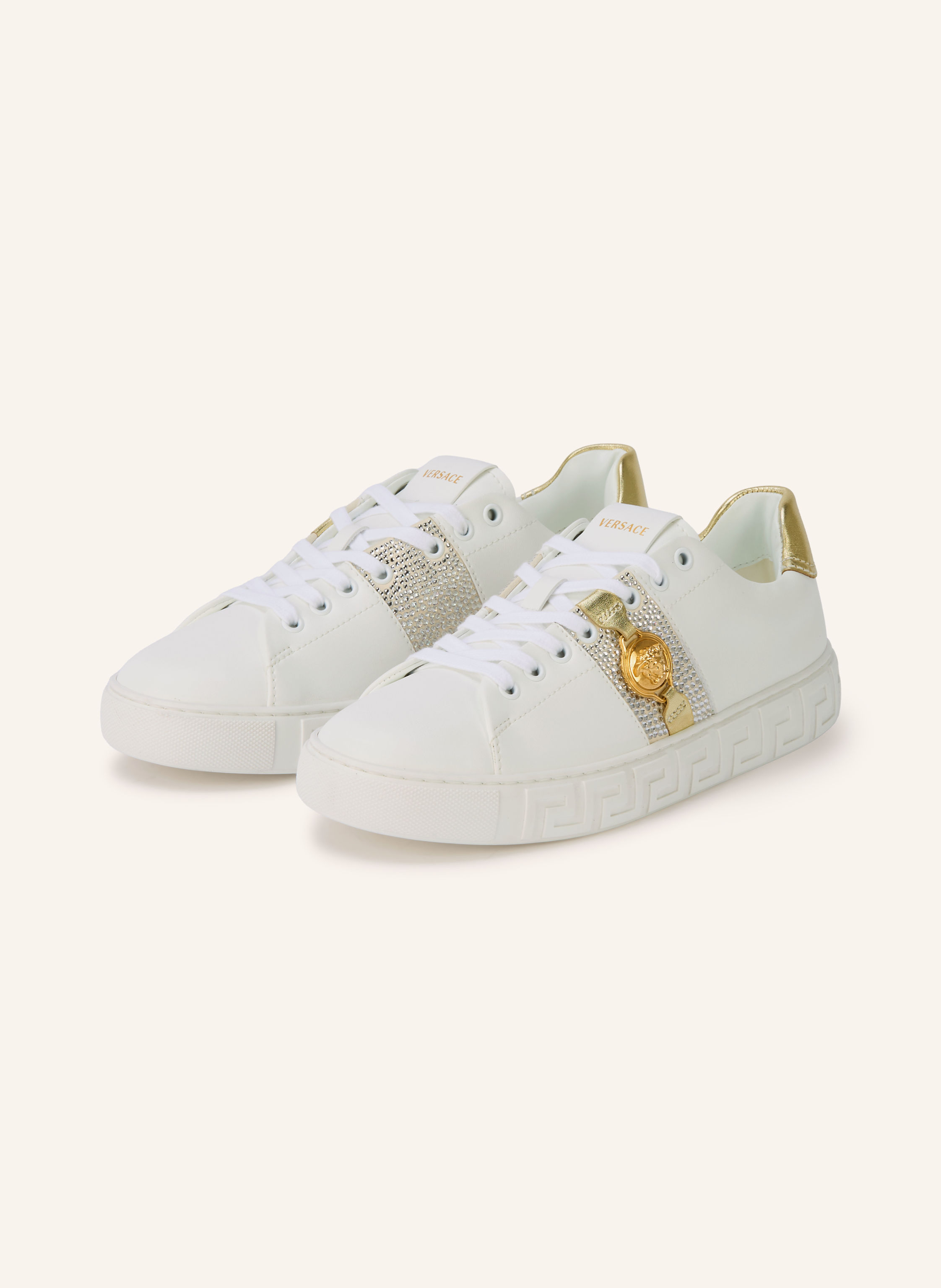 VERSACE Sneaker mit Schmucksteinen