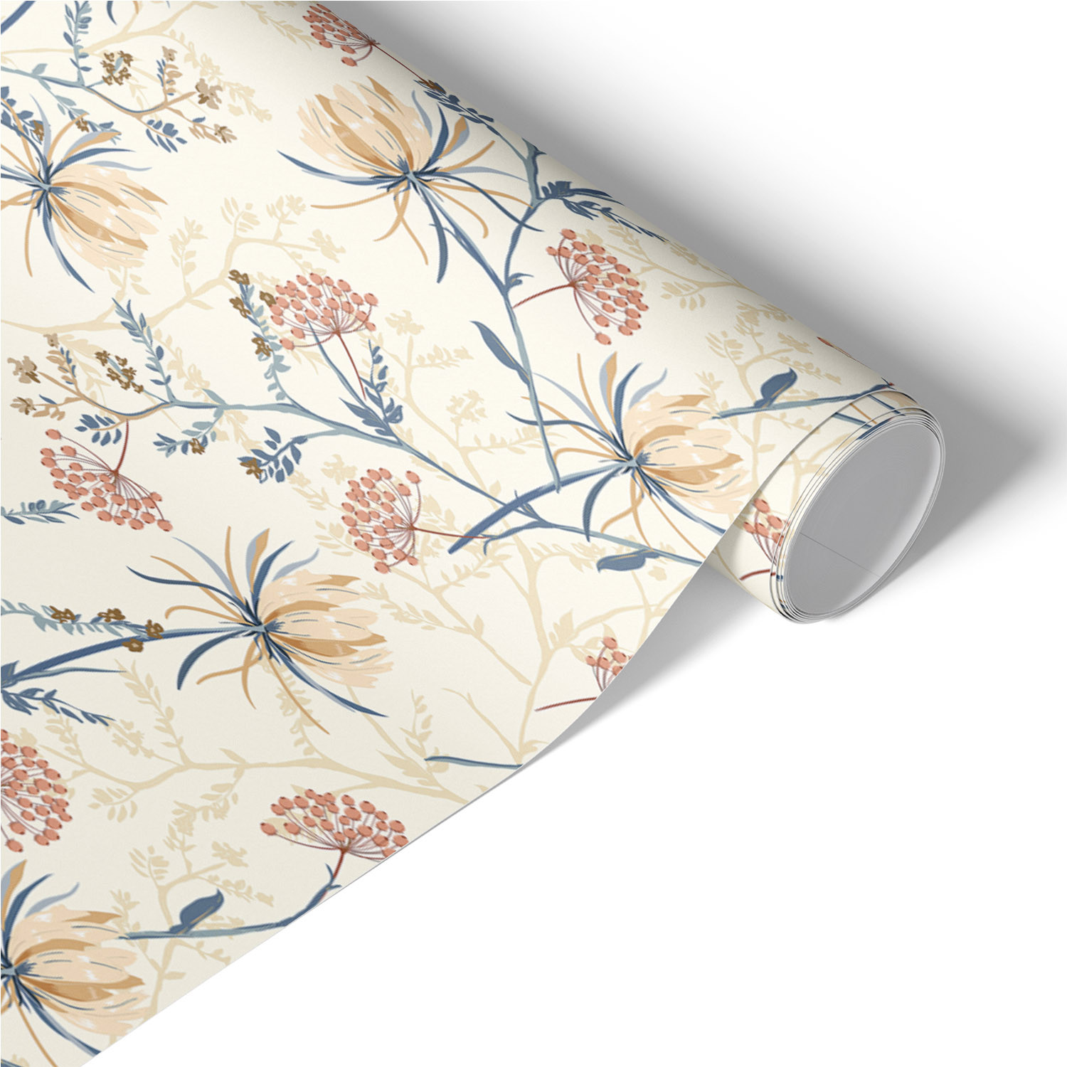 Folia meblowa Kwiaty boho 50x100 Okleina samoprzylepna Laminat DIY