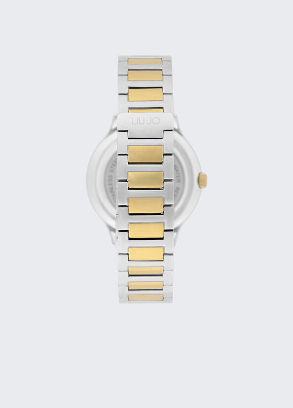 Orologio in acciaio con brill