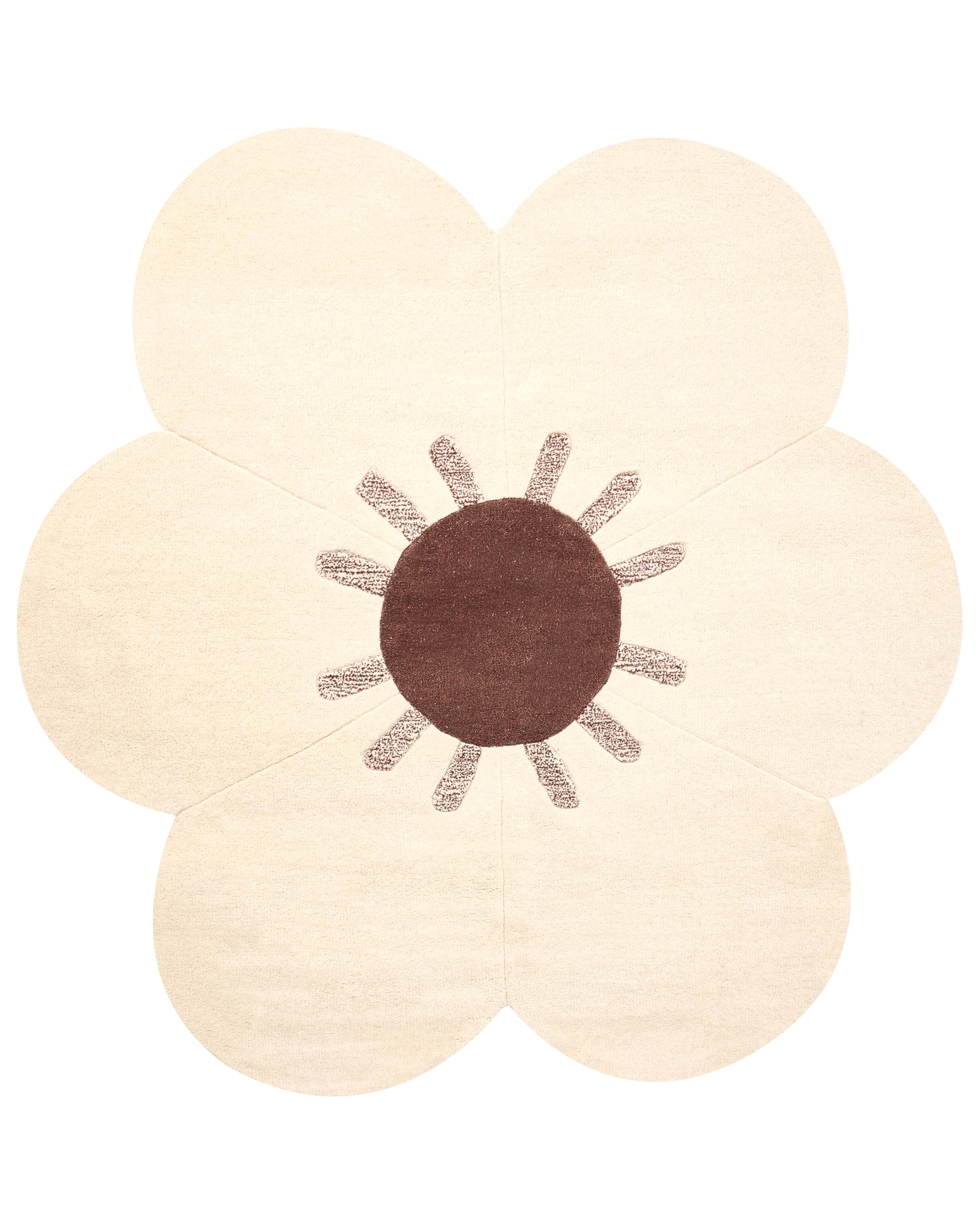 Rug MANALI Beige ? 140 cm Wool