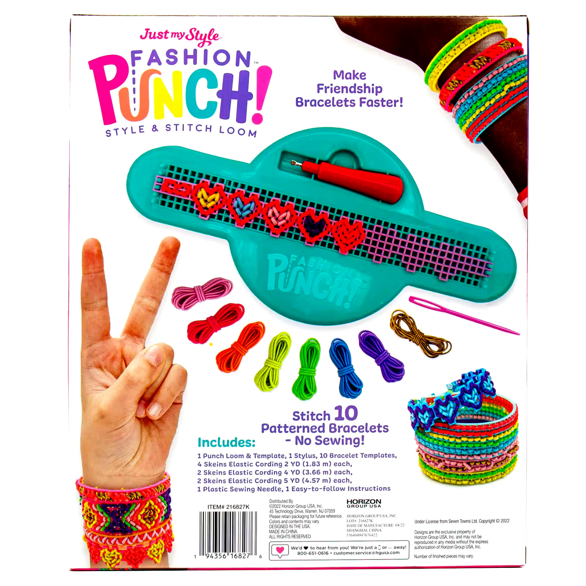 Just My Style Fashion Punch Style & Stitch Loom, Ages 6+
