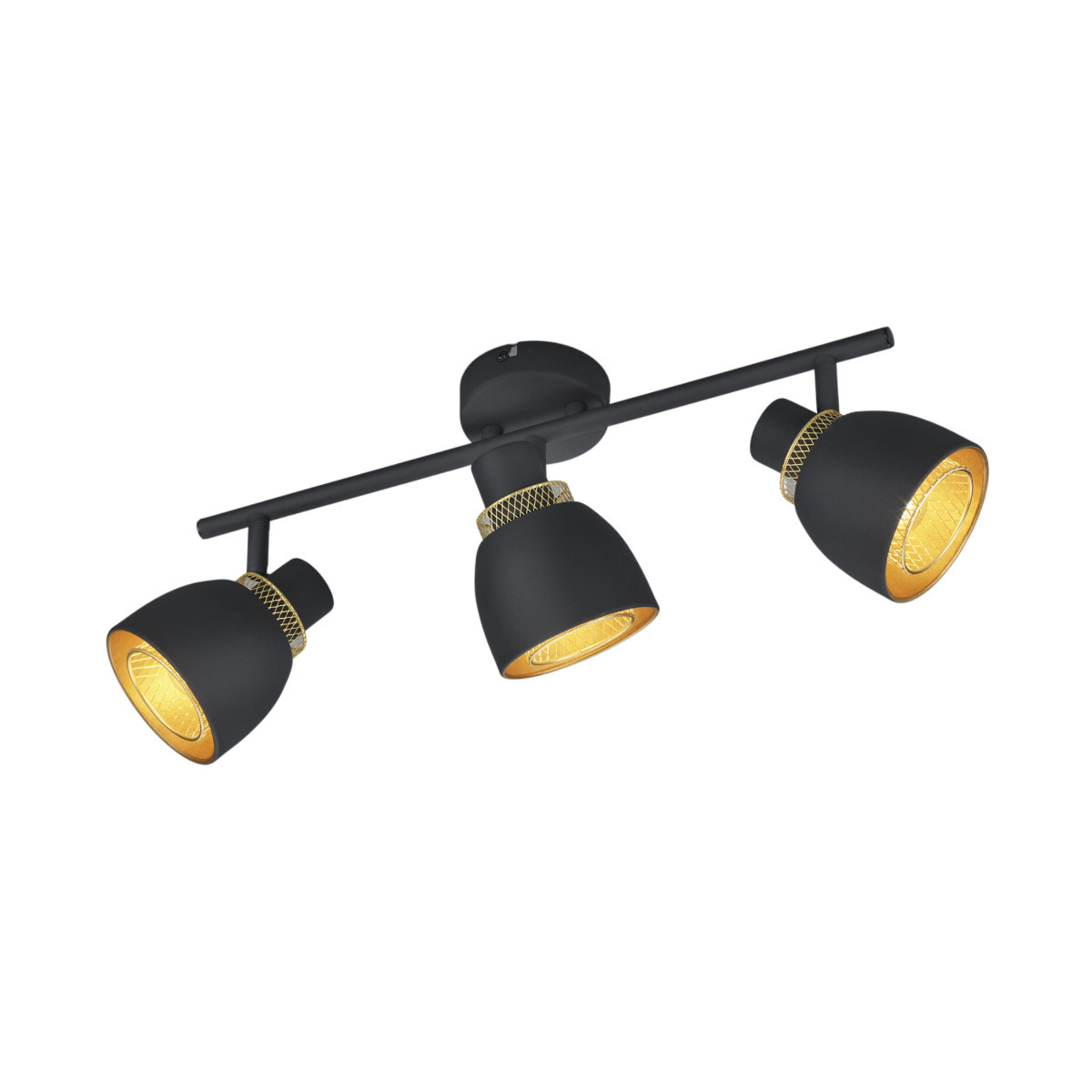 Spot listwa czarno-złoty Punch 3xE14x10W wym:20x10x45,5cm IP20 RL