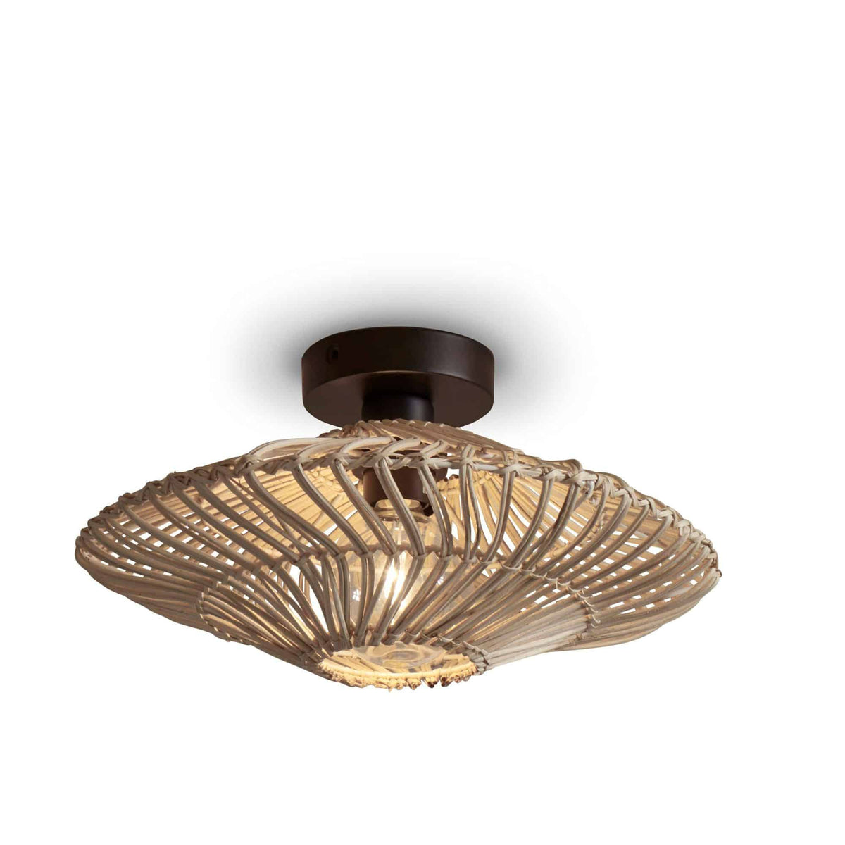 GOOD&MOJO plafonnière Zanzibar - wit - Ø40cm