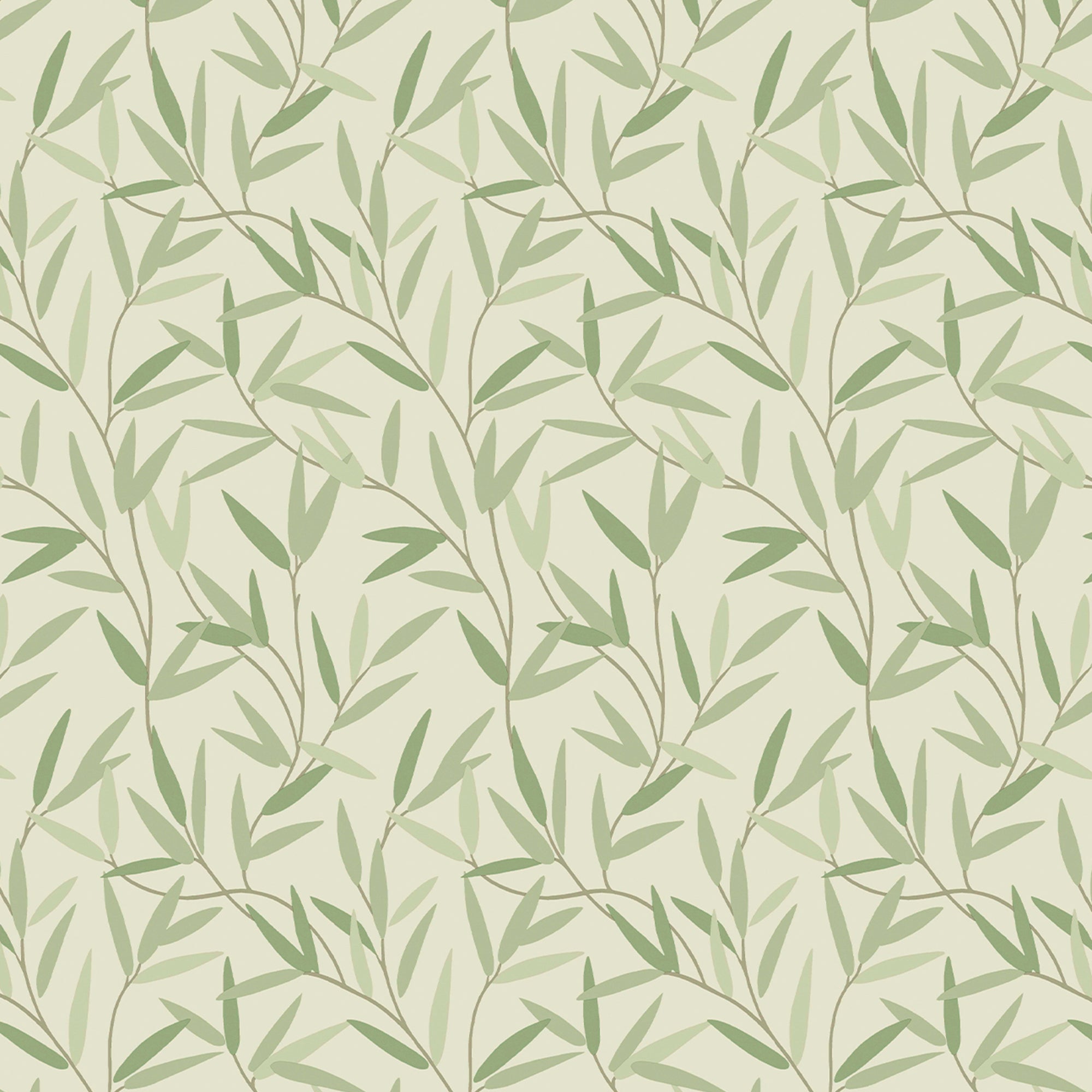 Laura Ashley Vliesbehang - Willow Leaf Hedgerow - 10mx52cm