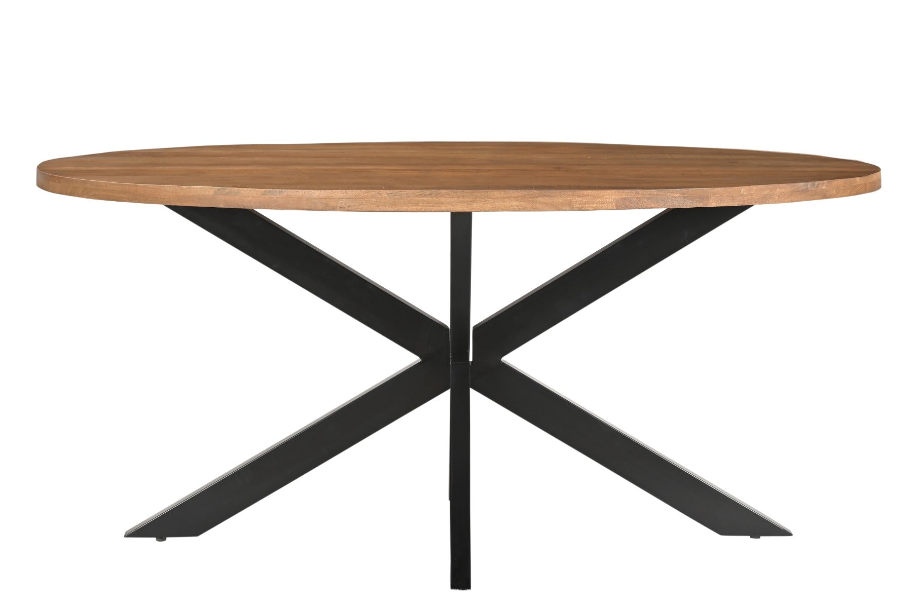 Livingfurn eetkamertafel Rocky Oval - 210 cm - mangohout