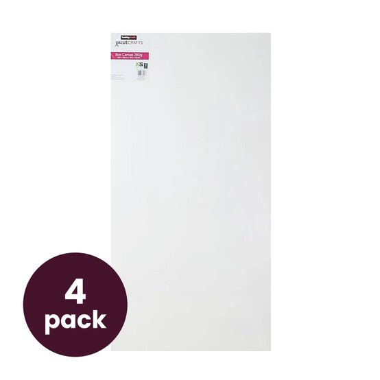 Valuecrafts Box Canvas 100cm x 50cm 4 Pack Bundle