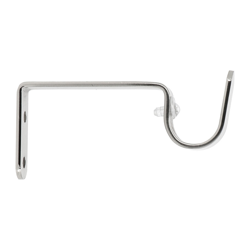 Support de tringle ouvert en métal Horizon Easy Fix chrome Ø 20 mm x 8 cm 2 pièces MOBOIS