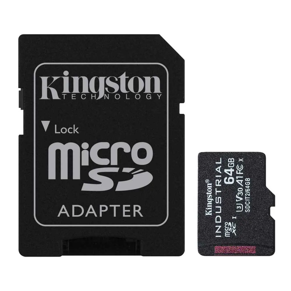 Kingston Industrial   Adapter 100 MB/s 64GB memory card