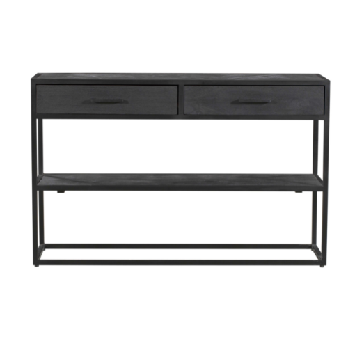 StarFurn Sidetable New York - Rechthoek Zwart Hout - 120x35x76cm