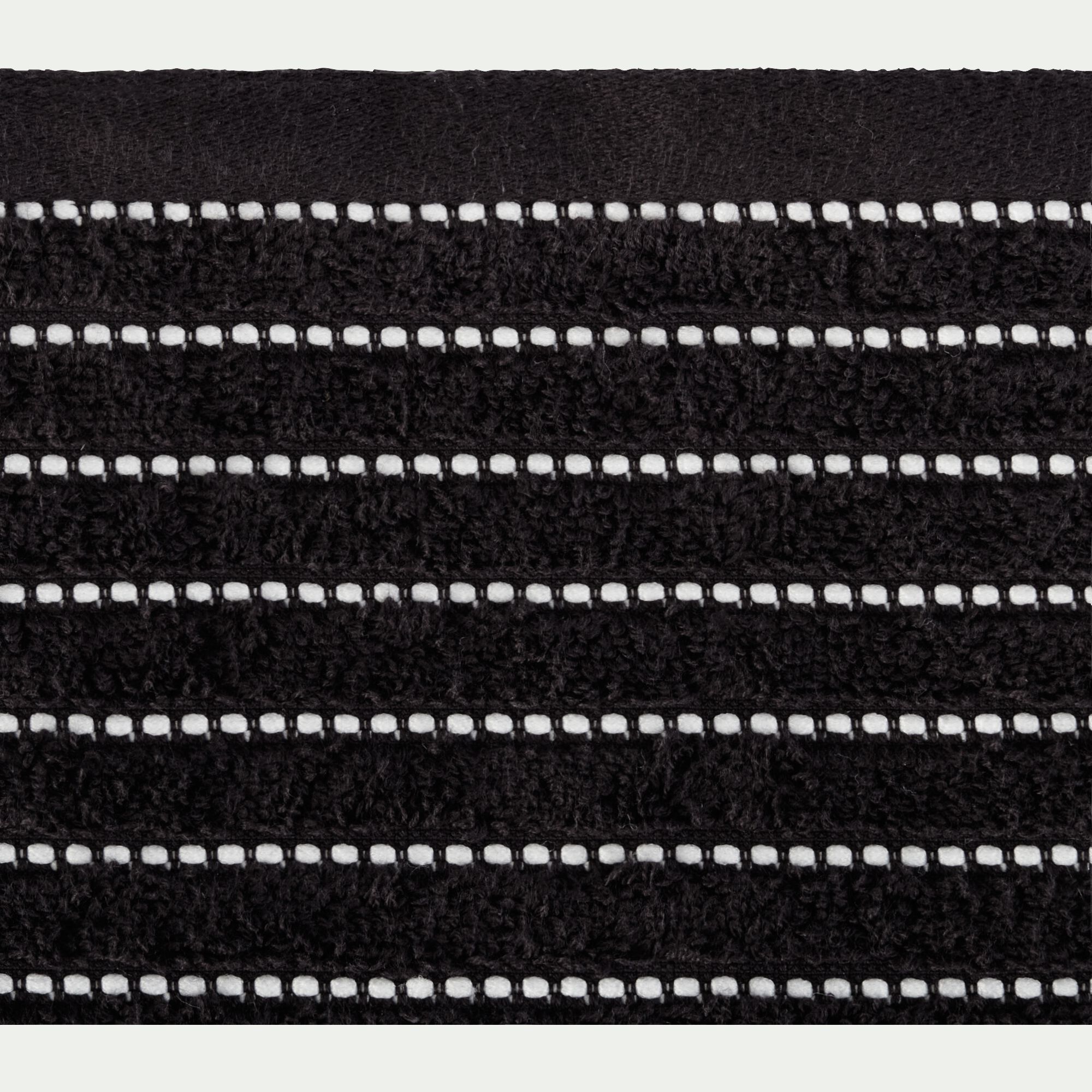 RHODES - Drap de douche en coton - noir 70x140cm