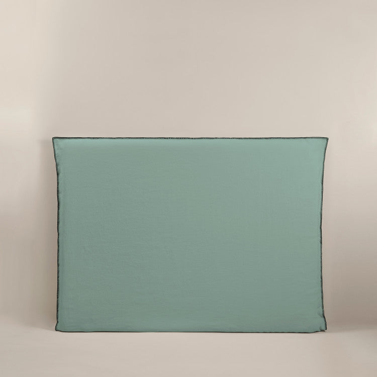 Madura Hoes voor hoofdbord Nino groen van grijs en zwarte slinger 150x134 cm