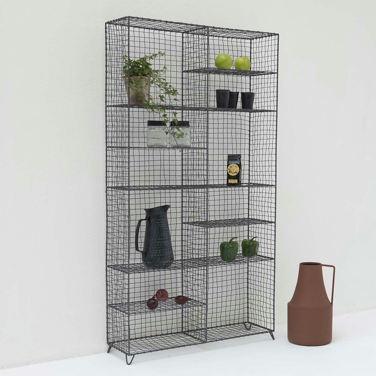 GREED - Etagère à poser en métal grillagé