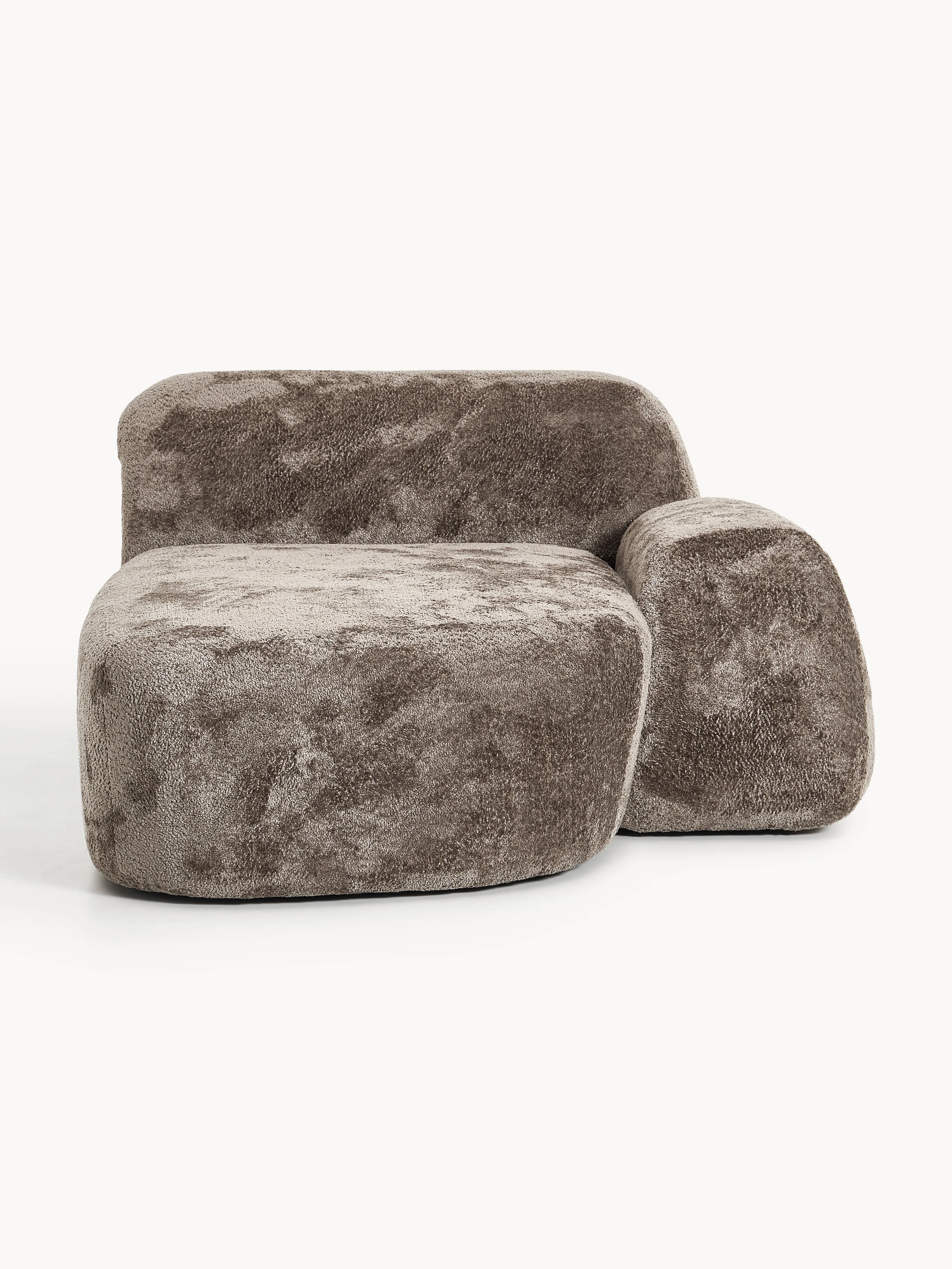 Chaiselongue-Eckmodul Wolke aus Teddy-Bouclé