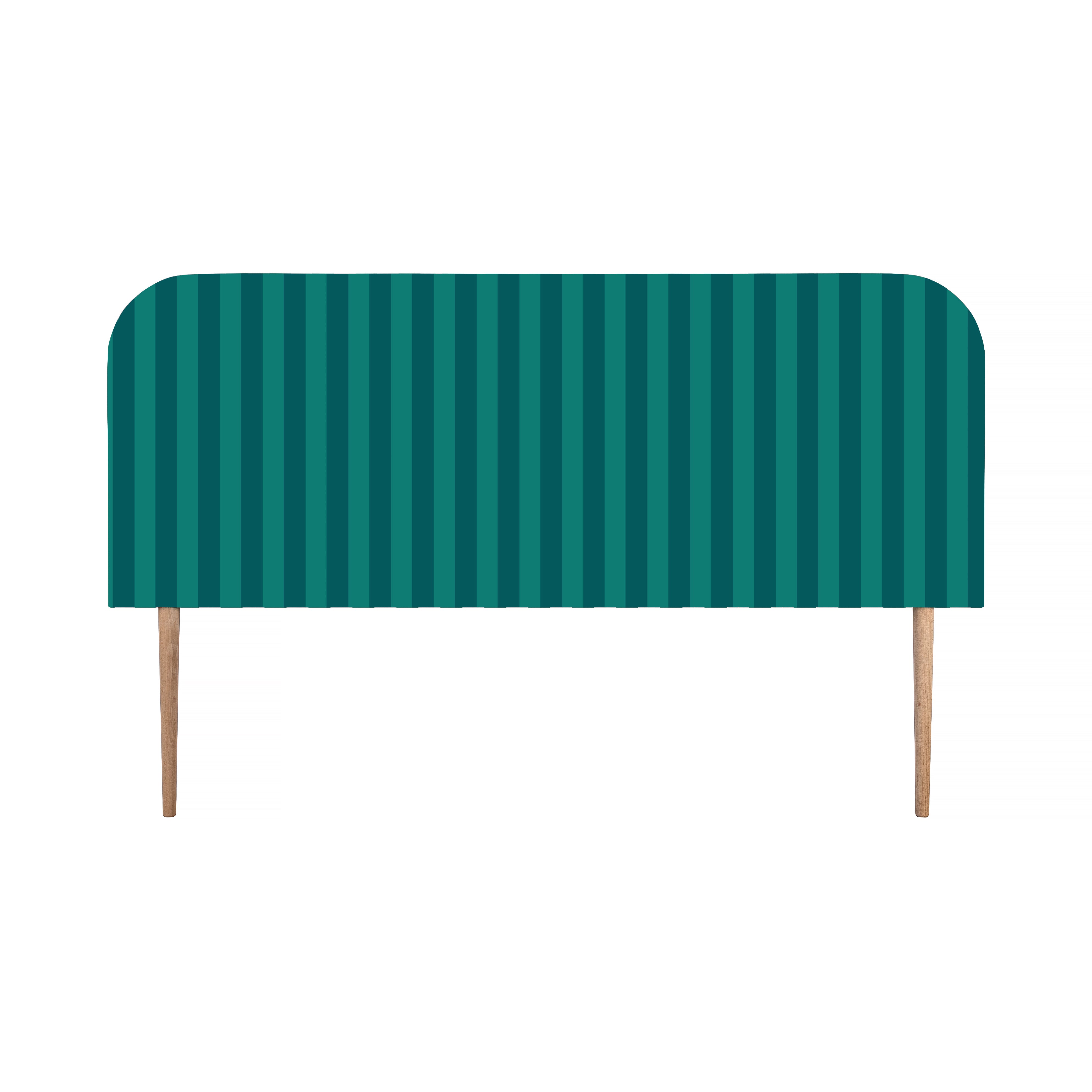 Gestoffeerd fluwelen hoofdbord met strepen 160x97cm