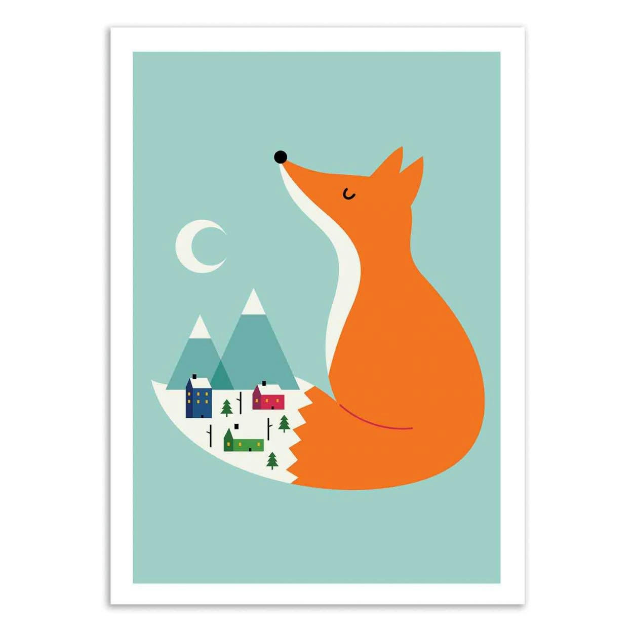 ANDY WESTFACE - WINTER DREAMS -  Affiche d'art enfant 50 x 70 cm