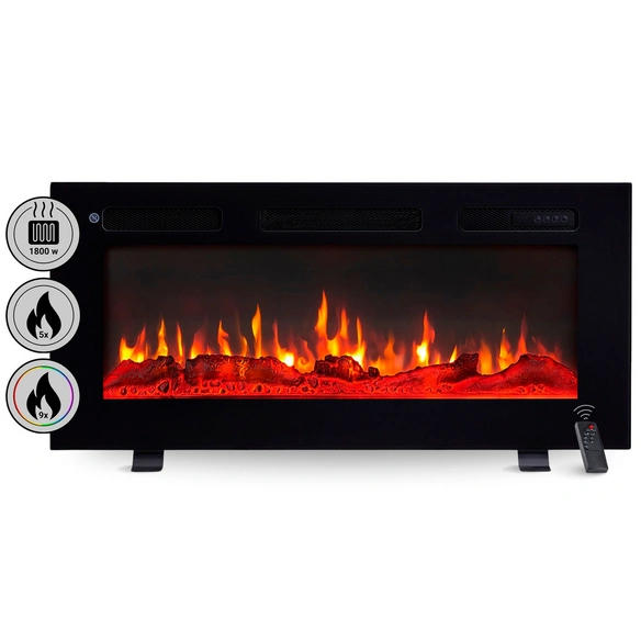 Elektrokamin, »LE-36«, 1800 W, 92x14x43 cm, schwarz