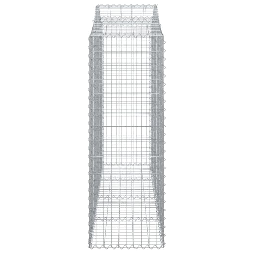 NNEVL Arched Gabion Basket 200x50x140/160 cm Galvanised Iron