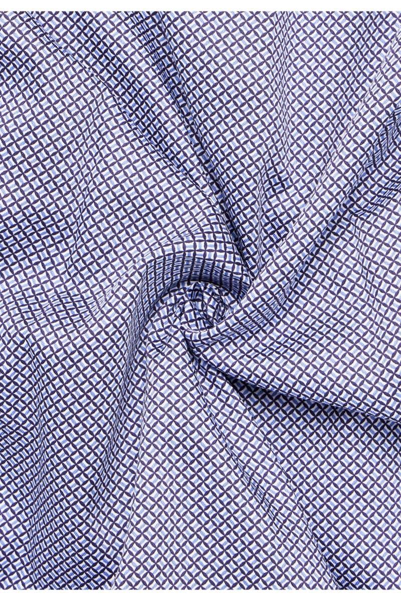 ETERNA Slim Fit Hemd mittelblau, Bedruckt