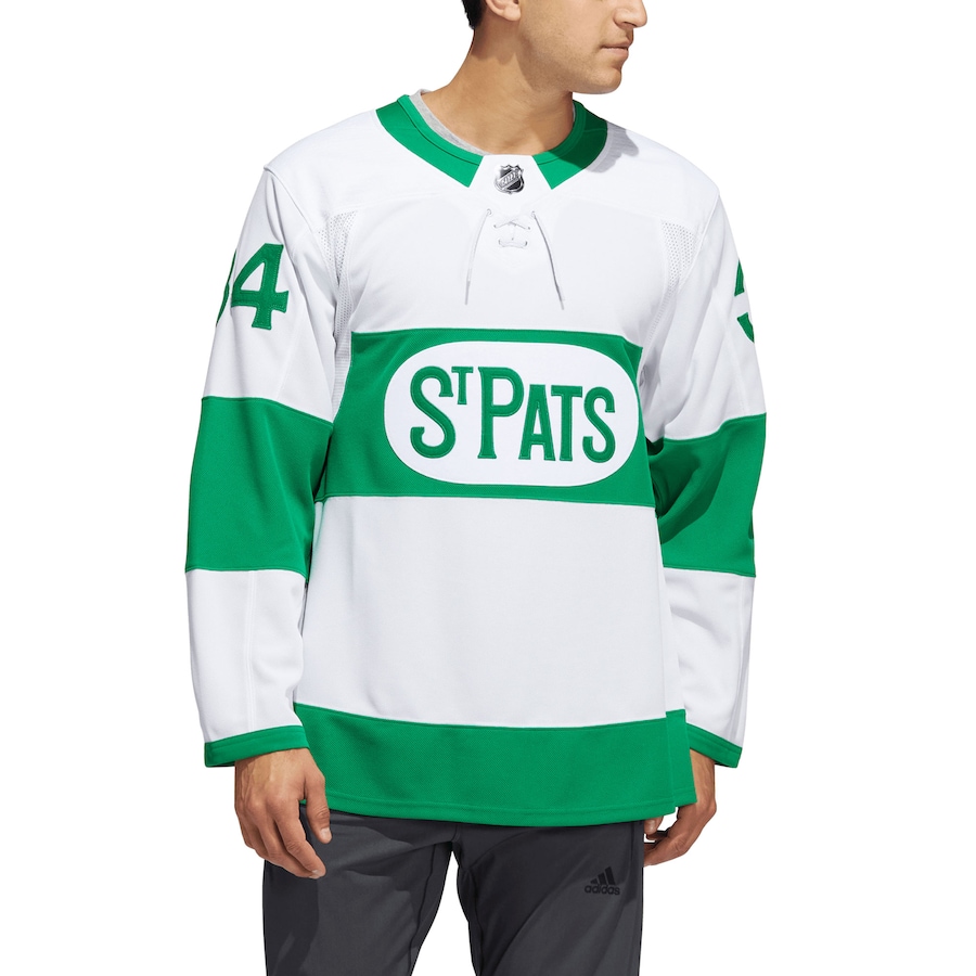 Auston Matthews Toronto Maple Leafs adidas St. Patrick's Day Authentic Pro Player Jersey - White