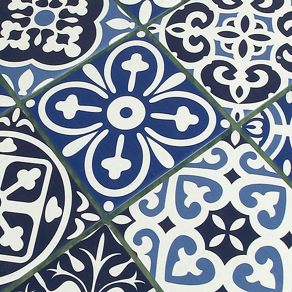 Mosaïque bleu 30x30cm GoodHome intérieur