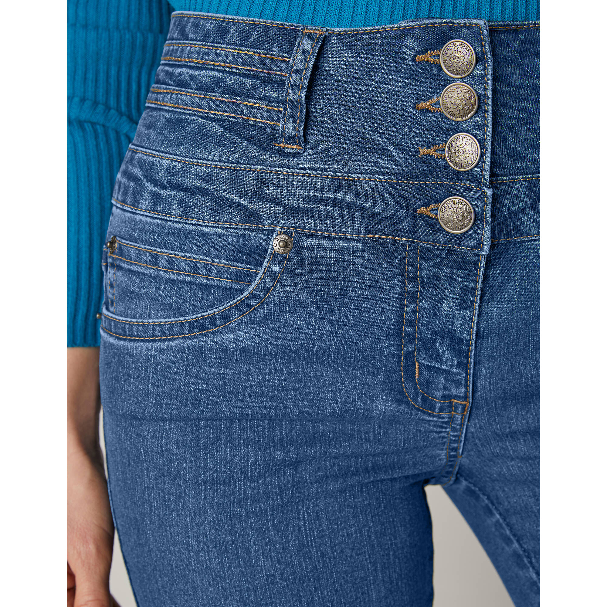 Jean boocut taille haute - petite stature