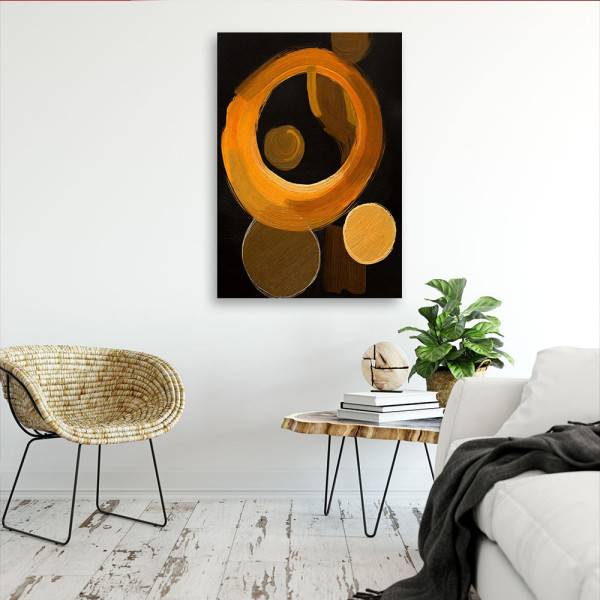 Feeby Obraz nowoczesny, Abstrakcyjne Koła Akryl 40x60