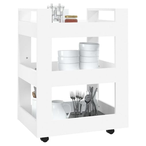 NNEVL Kitchen Trolley White 60x45x80 cm Engineered Wood
