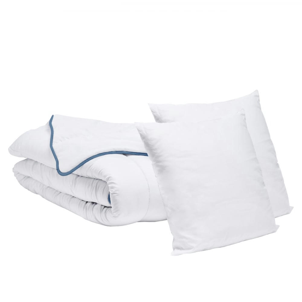 PACK - Ensemble Couette tempérée 220x240cm + 2 Oreillers 60x60cm