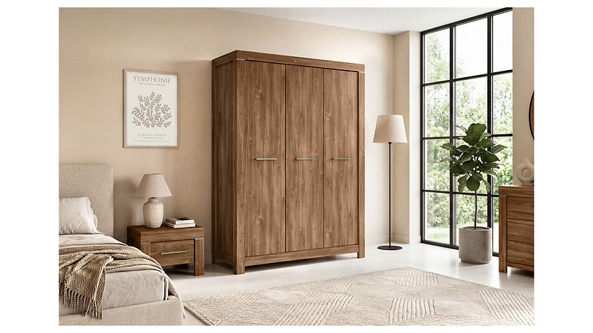 Szafa trzydrzwiowa Gent 150 cm dąb stirling
