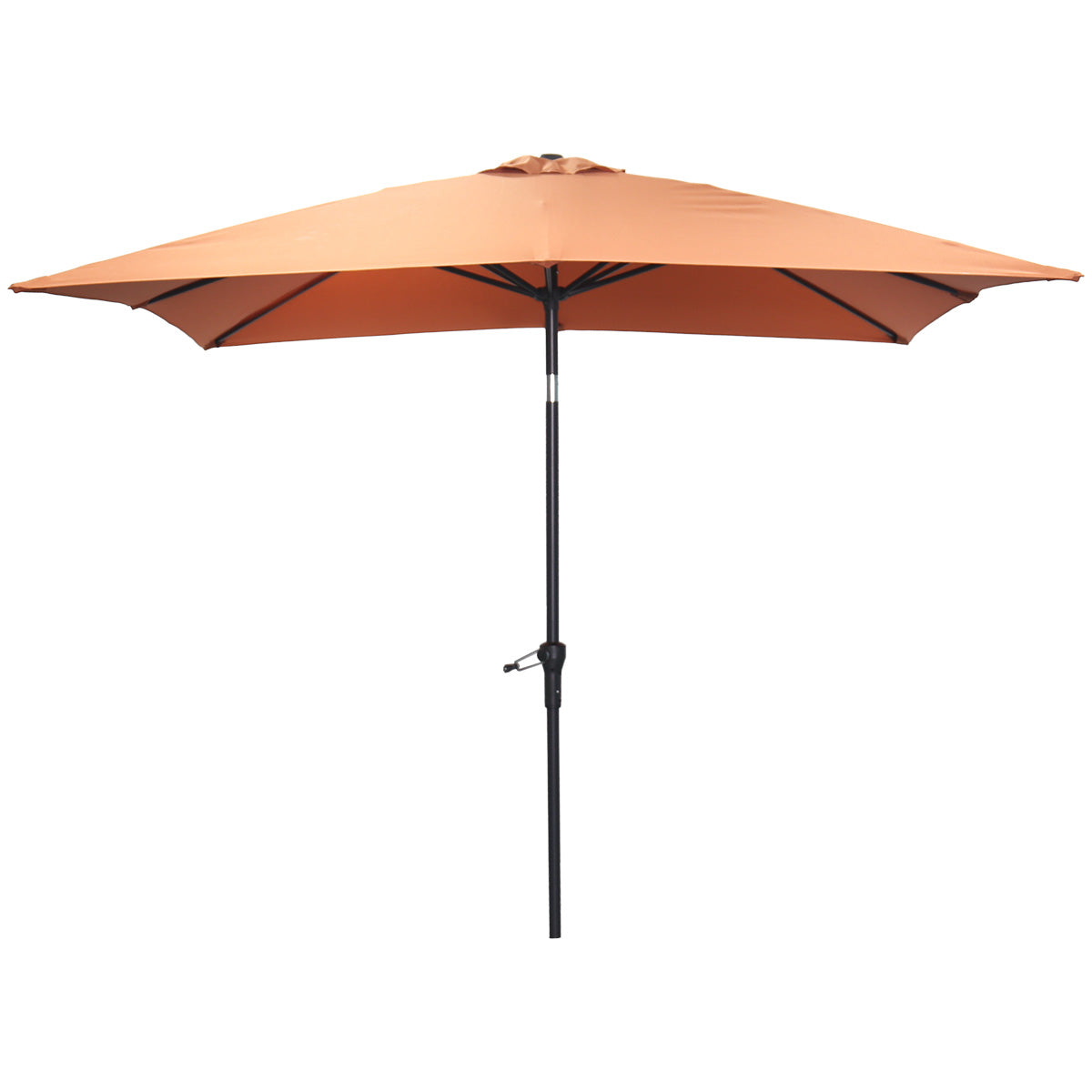 Lotus parasol - 250x250 cm - carbon black - koper