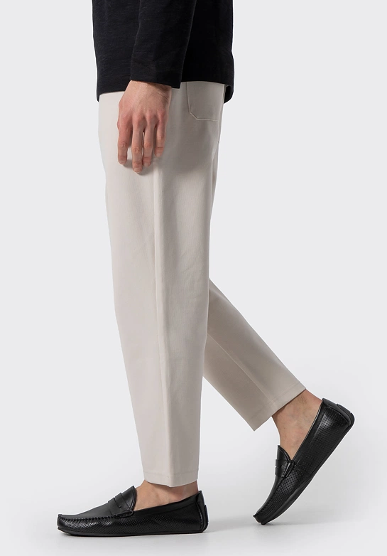 Męskie półbuty slip-on ze skóry czarne