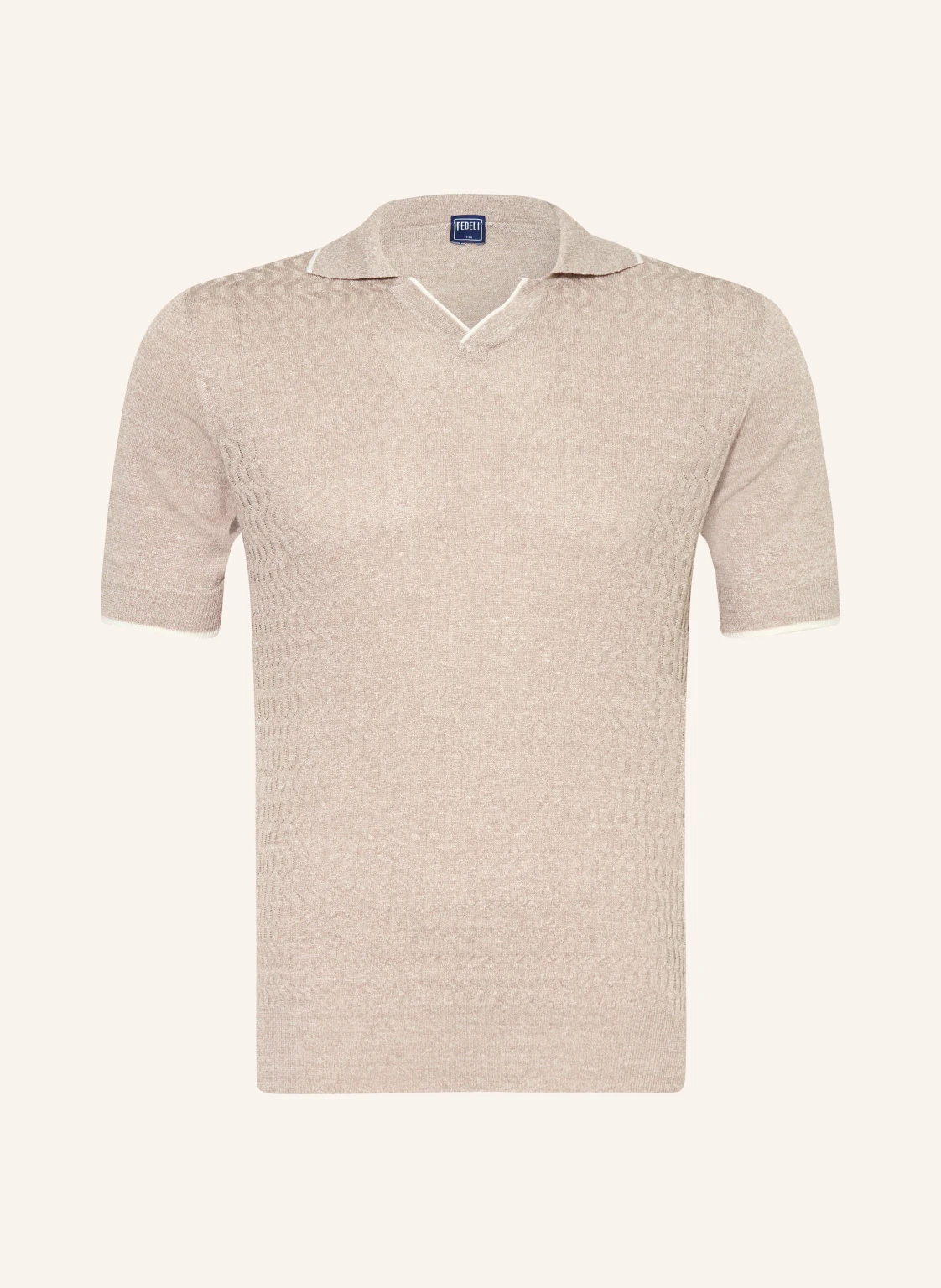 FEDELI Strick-Poloshirt