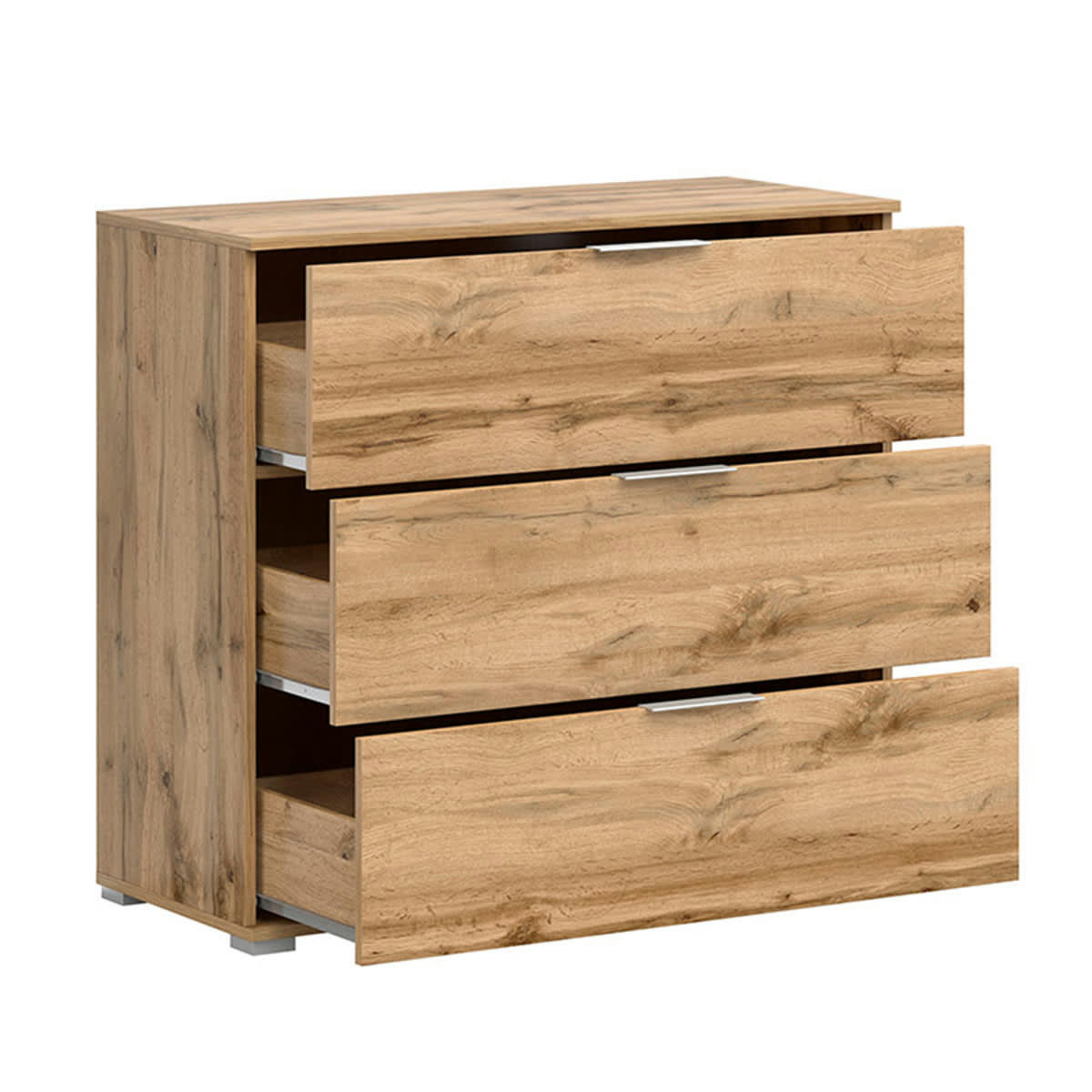 - Commode 3 tiroirs blanc