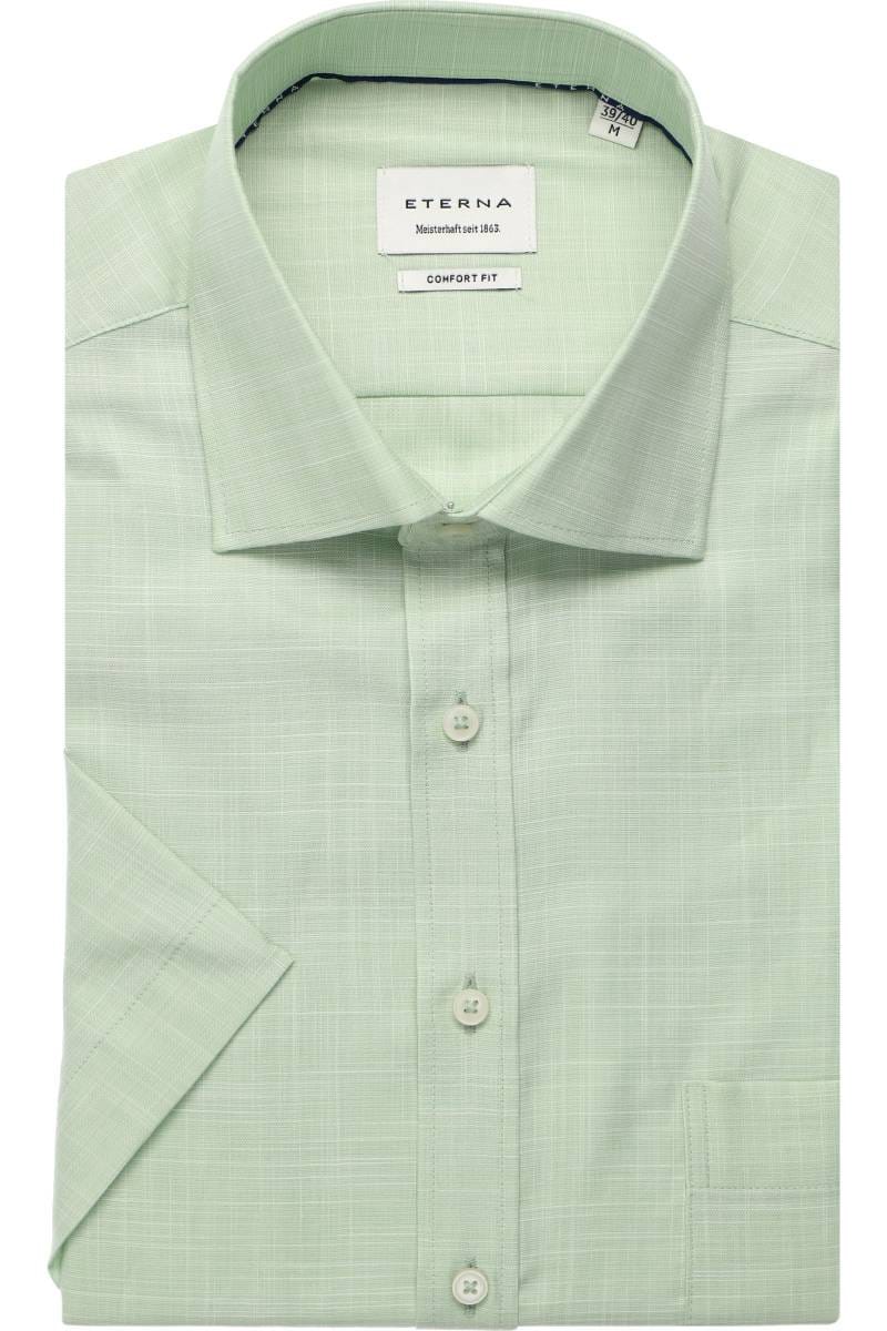 ETERNA Comfort Fit Tencel Hemd hellgrün, Einfarbig