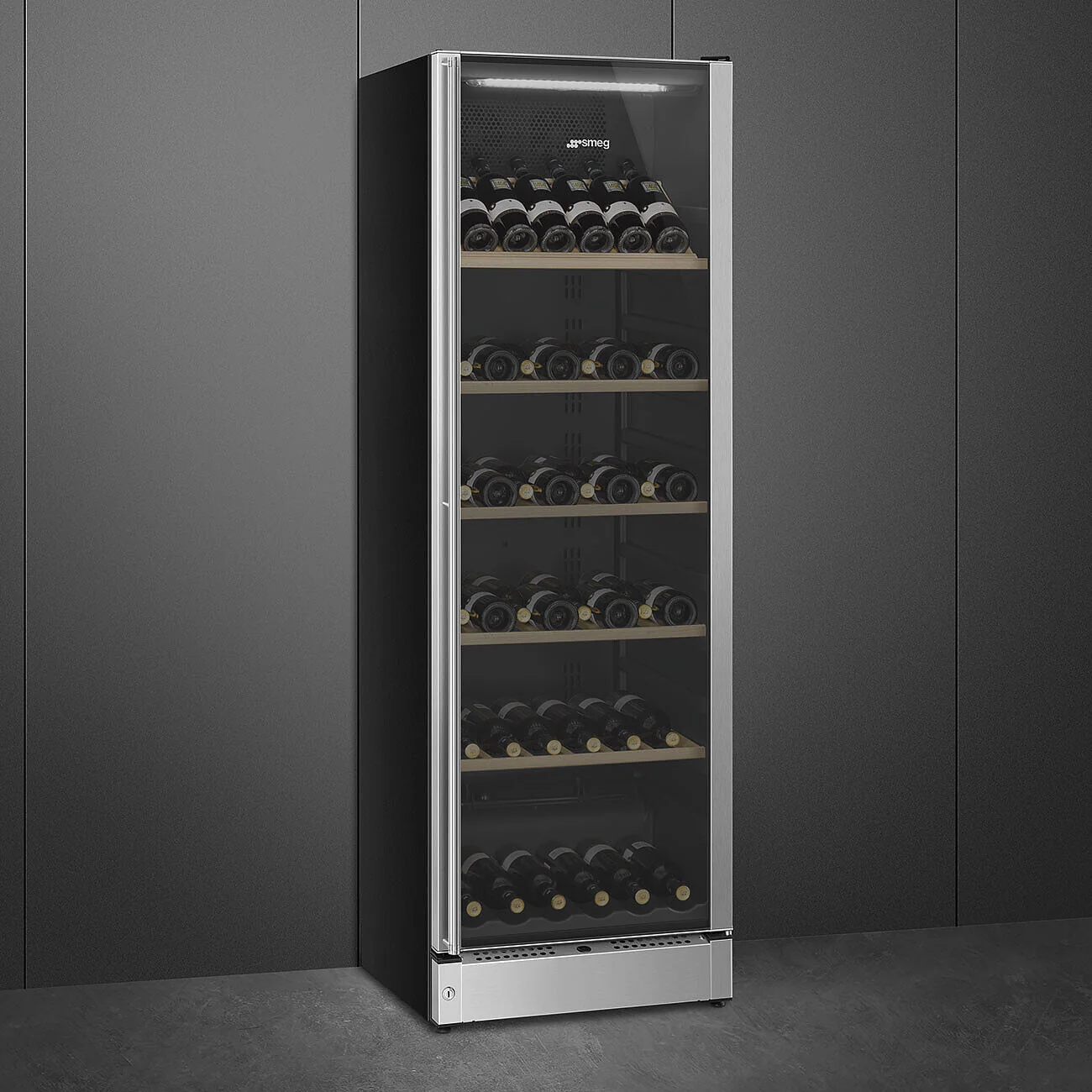 60cm Freestanding Classic Wine Cooler with Right Hand Hinge SS and