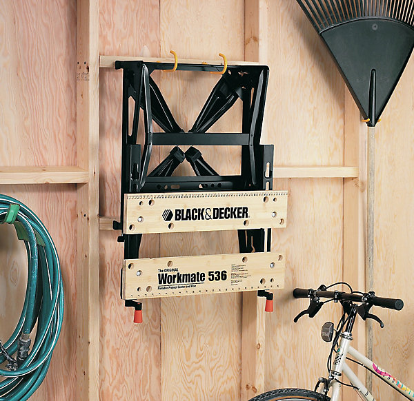 Etabli-étau pliable grand format - Plan de travail : 610 x 384 mm - 2 hauteurs - Charges maximales : 160 kg (WM536-XJ)