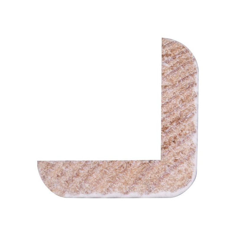 Cornière d'angle en pin blanche 240 x 2 x 2 cm