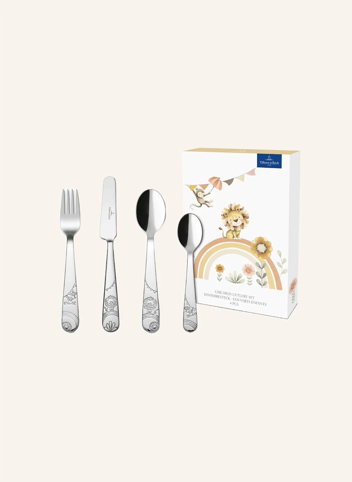 Villeroy & Boch Kinderbesteck, 4-teilig ROAR LIKE A LION