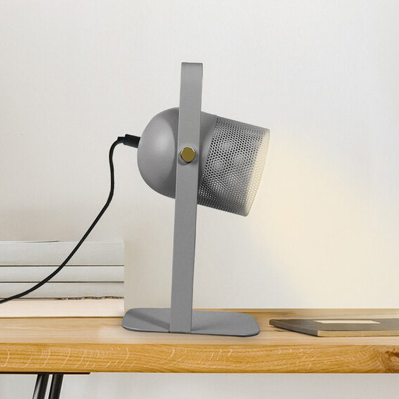 Lampka biurkowa industrialna popielaty Ronnie 1xE14x25W wys:28,5cm Rabalux