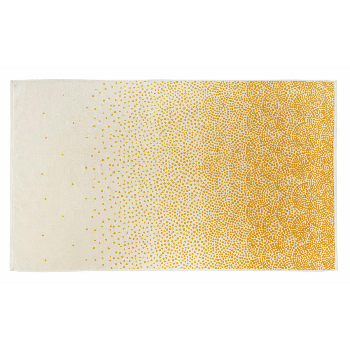 OLYMPE - Drap de plage coton jaune 100x180 cm