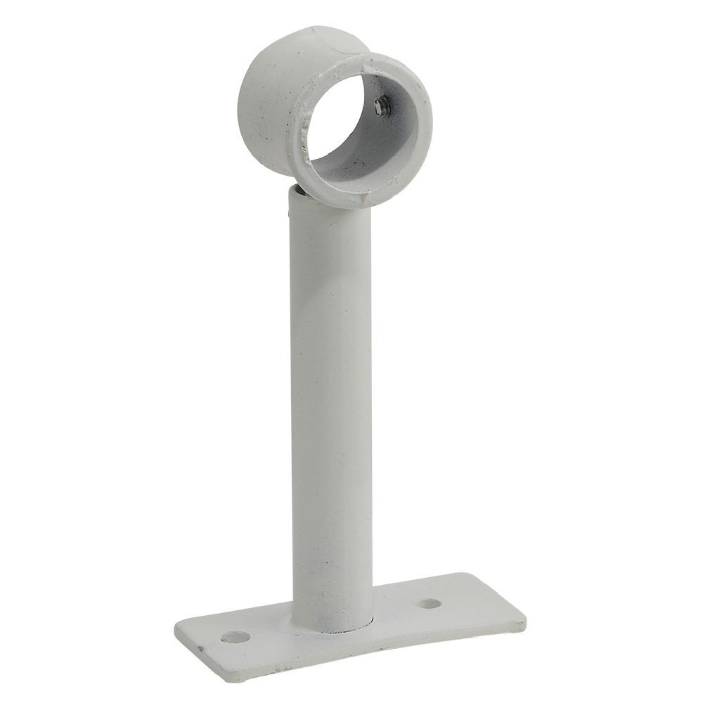 Support extensible métal blanc pour tringle à rideau Ø2xL8/16,5cm