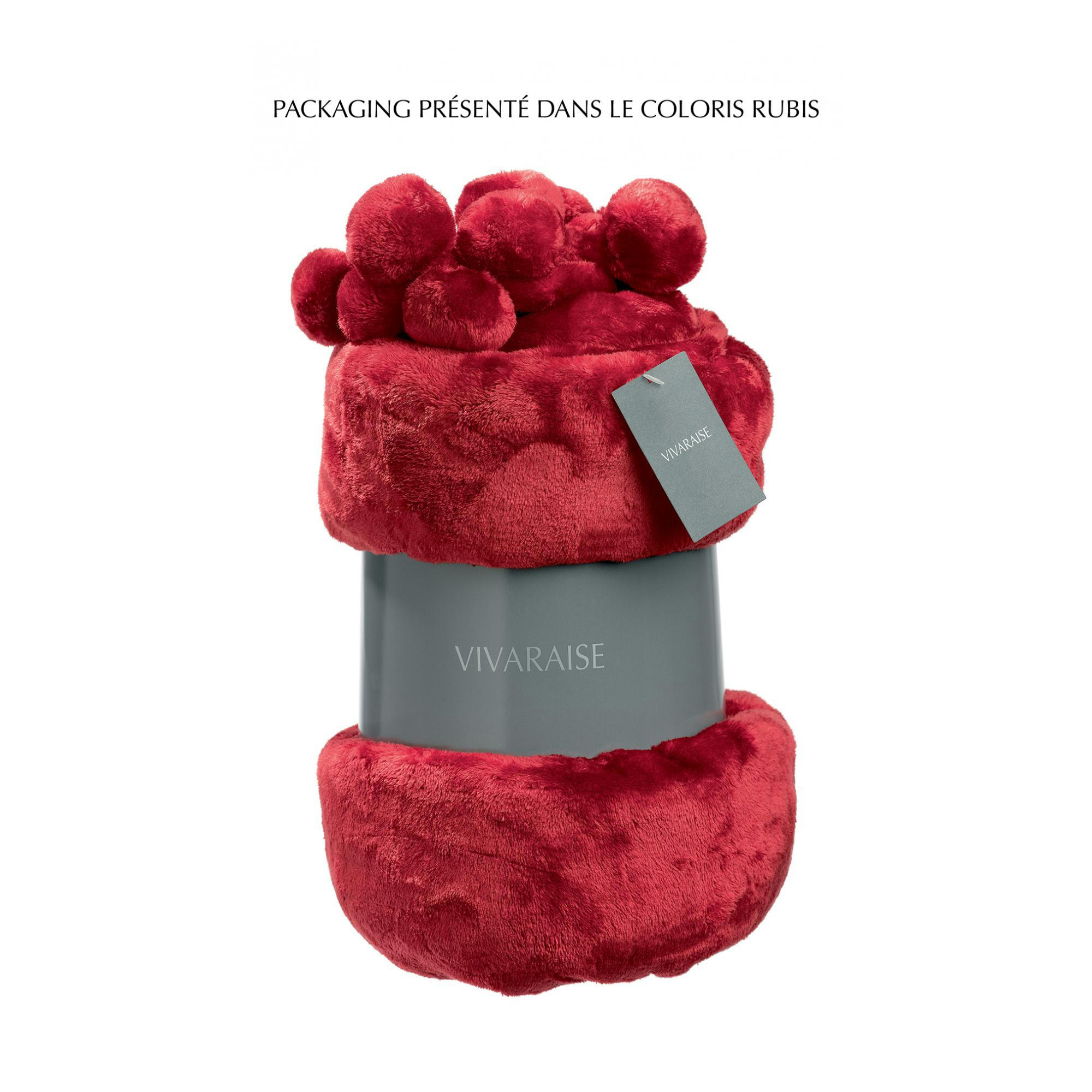 TENDER - Plaid  en polyester lin 150 x 200