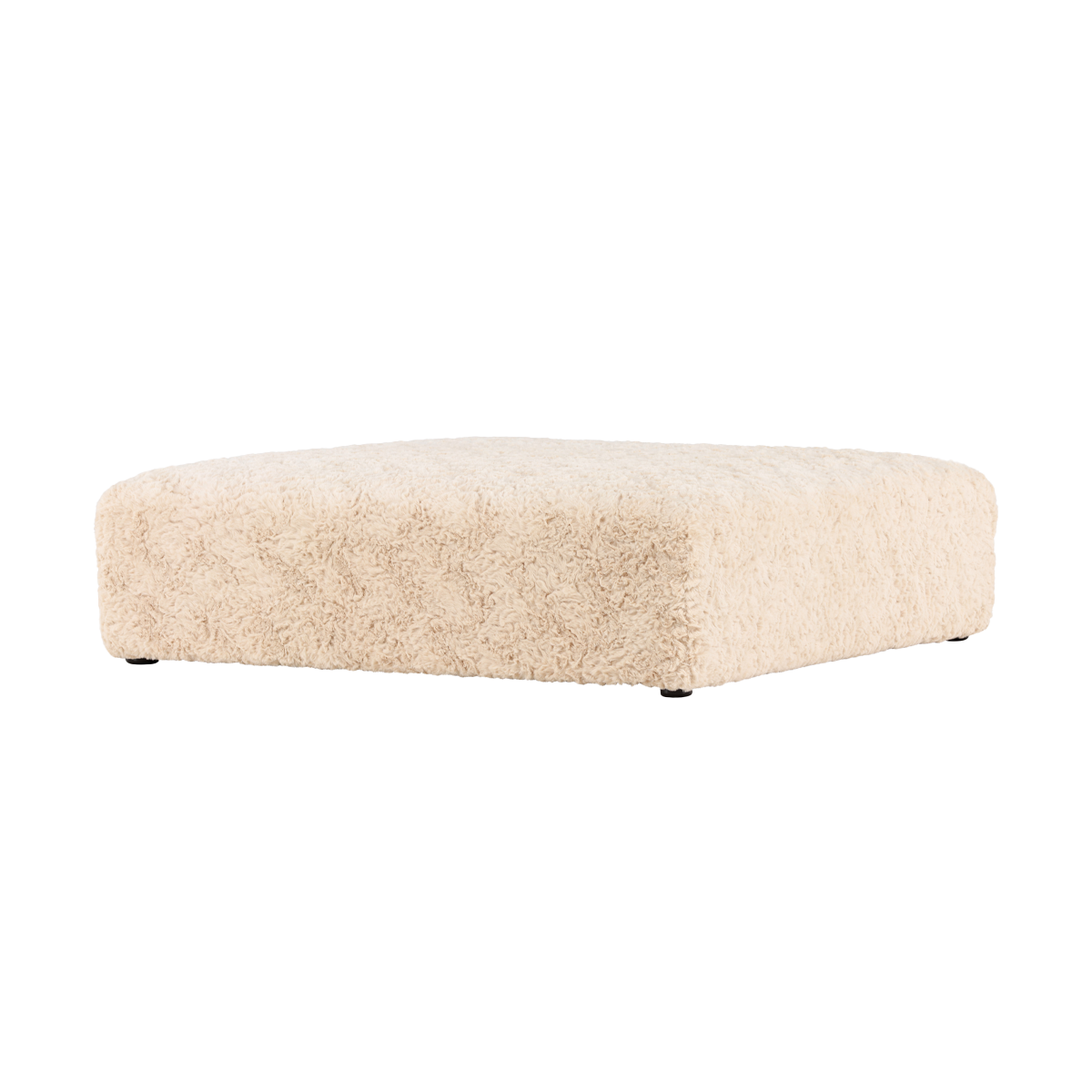 Nest living Erla Vierkante Poef Schapenvacht - Beige